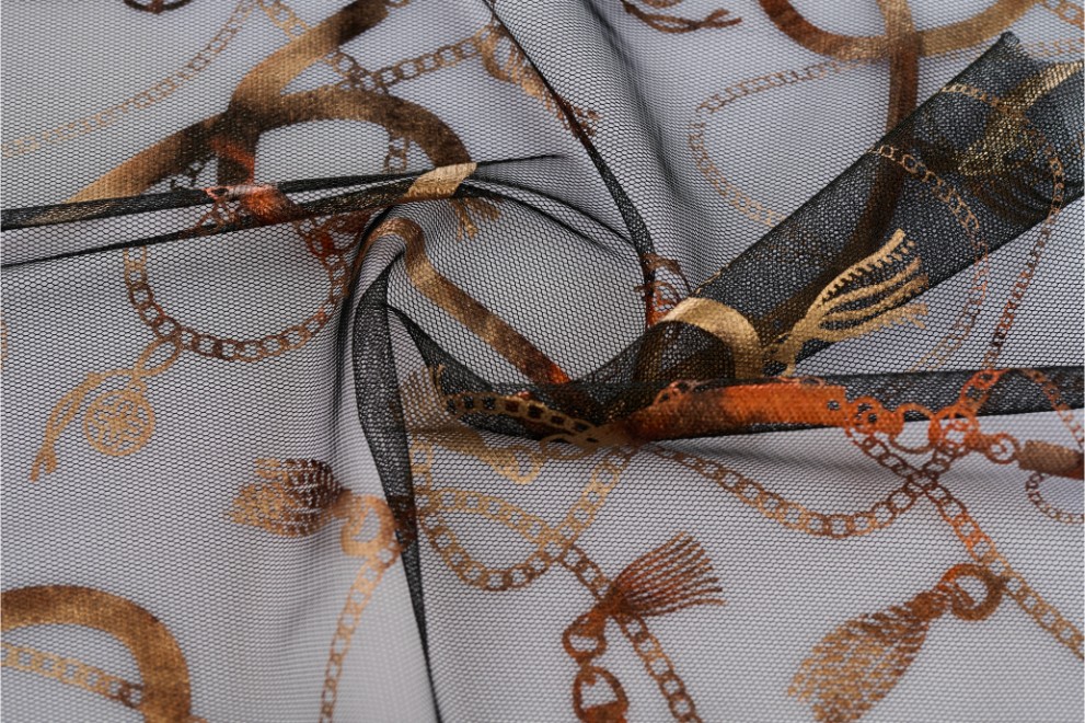 Foil Print on Tulle - 6